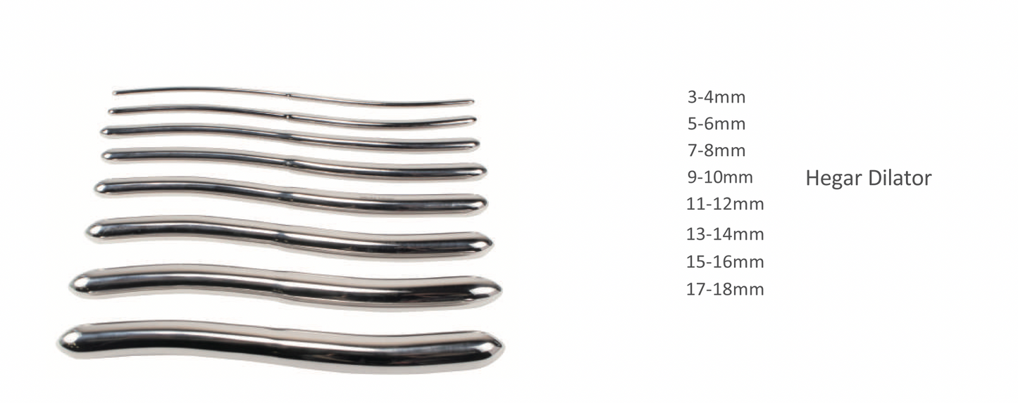 Hegar Dilator Set of 8, single / double ended